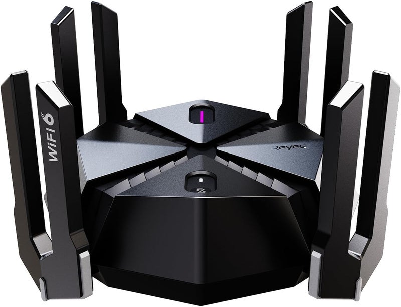 Reyee AX6000 WiFi 6 Router, Wireless 8-Stream Gaming Router, 8 FEMs, 2.5G WAN,2.0 GHz Quad-Core CPU, WPA3, Smart VPN for Large Home E6 - Image 1